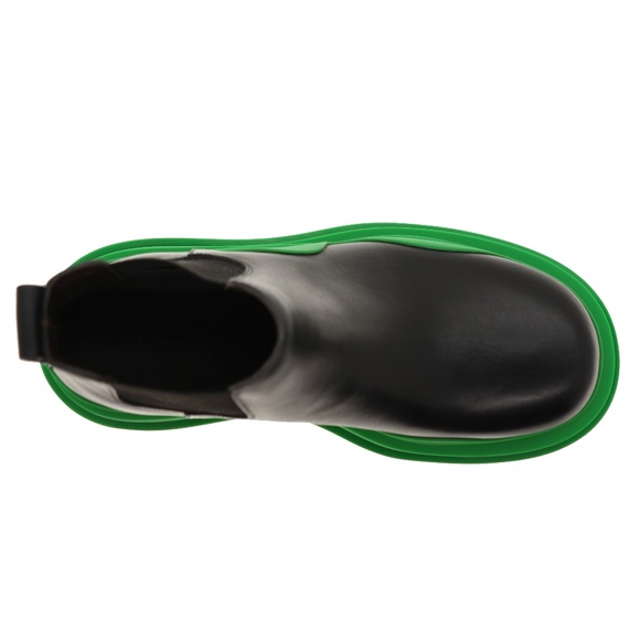 Bottega Veneta Men’s Tire Ankle Boots Military Calf Black Leather Size 12 US New - Picture 8 of 9